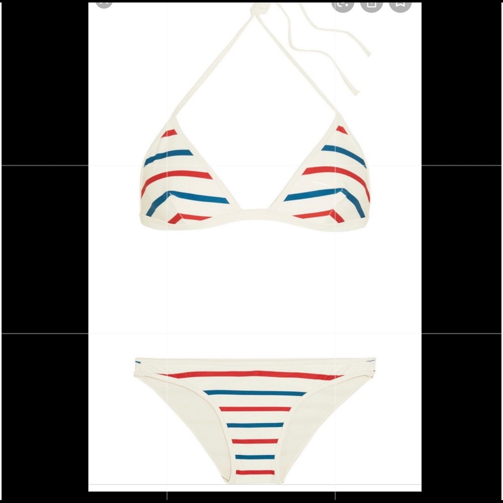 Solid And Striped Bikini Xs - image 1